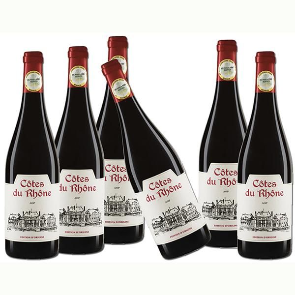 Photo de produit pour Côte du Rhône, carton de 6 bouteilles