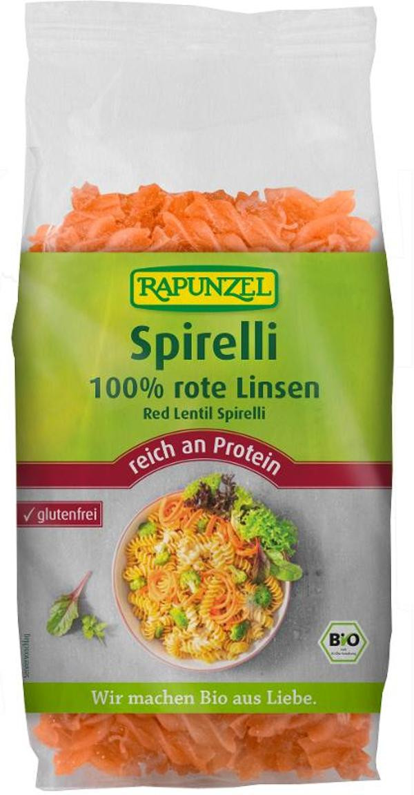 product photo for Red lentil spirelli, 300g