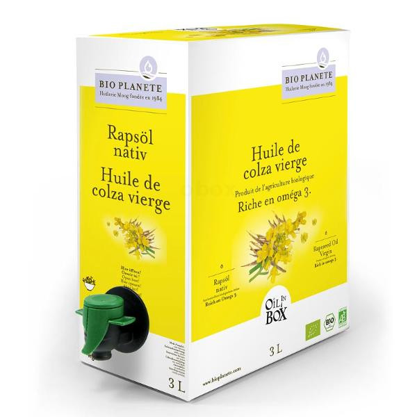 Photo de produit pour Boîte de 3l d'huile de colza native