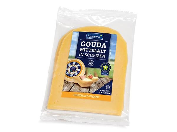 Photo de produit pour Gouda affiné, en tranches