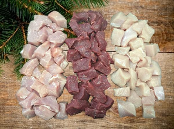 Produktfoto zu Fondue-Fleisch Platte, natur