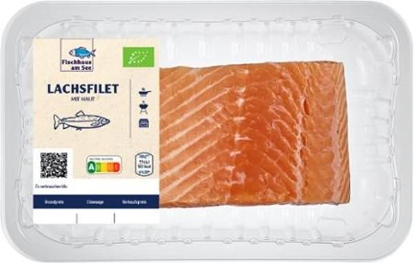 product photo for Fresh organic salmon fillet with skin