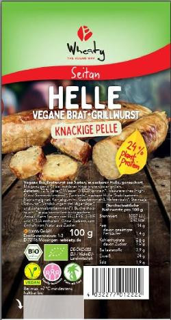 Produktfoto zu vegane helle Bratwurst