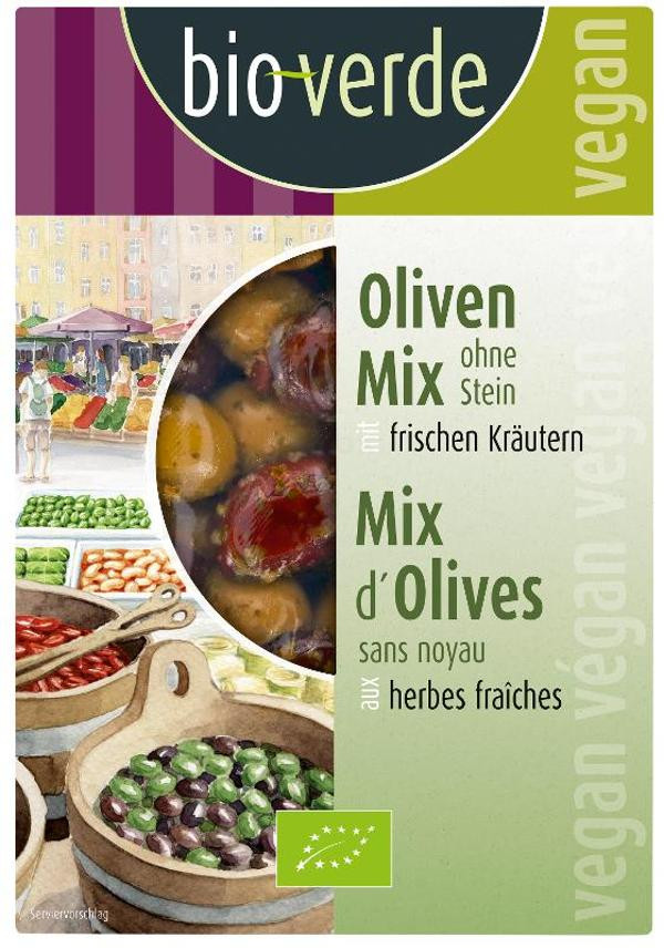 Produktfoto zu Oliven-Mix ohne Stein, 150g