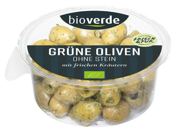 Photo de produit pour Olives vertes dénoyautées