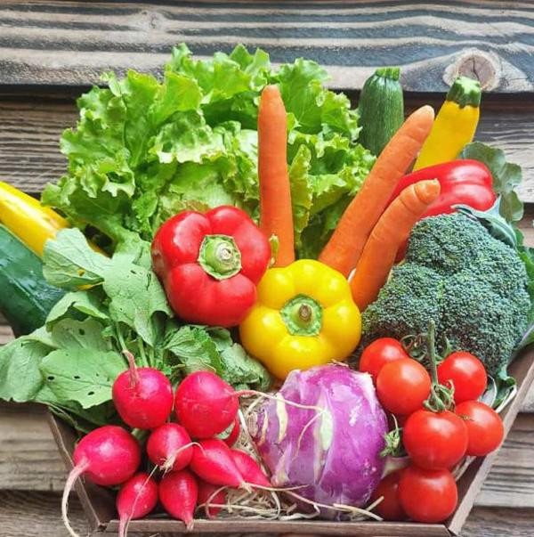 Photo de produit pour Panier de présentation de légumes